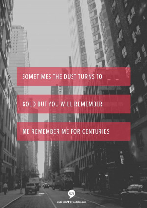 Centuries | Lyrics | Pinterest