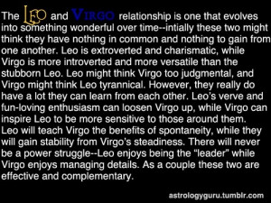 Leo + Virgo love match