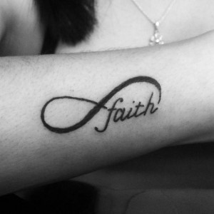 Faith Infinity Symbol Tattoo