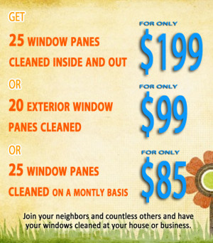 residential window cleaning prices
