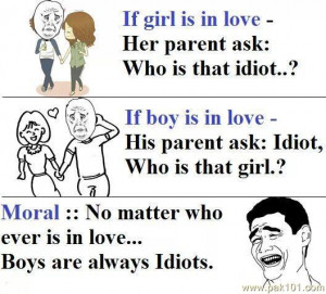 Boys Are Always Idiot