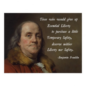 Ben Franklin Quote On Liberty And Security