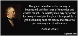 Though an inheritance of acres may be bequeathed, an inheritance of ...