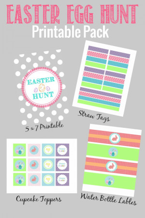 Get this fun and festive Easter Egg Hunt Free Printable Pack from Made ...