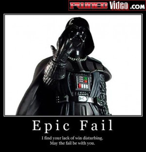 Epic star wars fail
