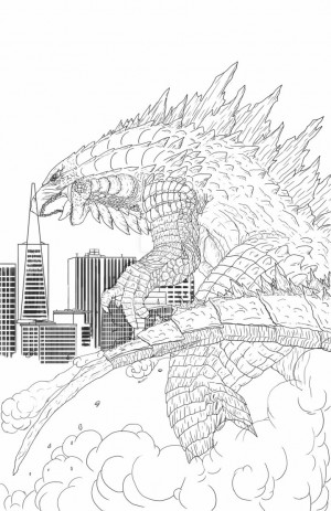 Godzilla 2014 Lines WIP by DR-Studios