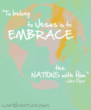 THE LOST IS WHY THE LORD CAME. We should ALL be a part of missions ...