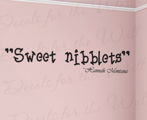 Sweet Nibblets Hannah Montana Girl Girl Room Kid Baby Nursery Vinyl ...