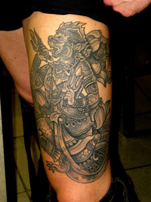 Lord Hanuman Tattoo For Arm picture