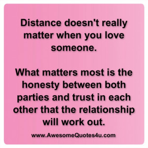no matter the distance quotes