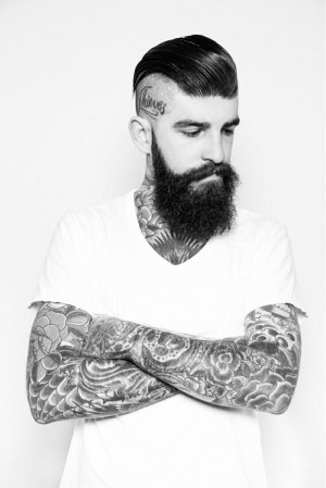 Beard and tattoos