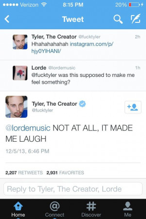 Lorde forgot who the Gawd of this making fun of celebrities **** is