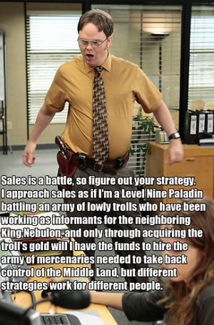 Inside Sales tips from Dwight Schrute