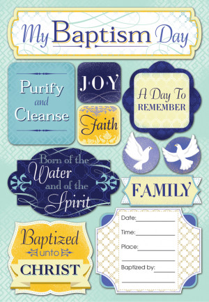 ... Design - Baptism Collection - Cardstock Stickers - My Baptism Day