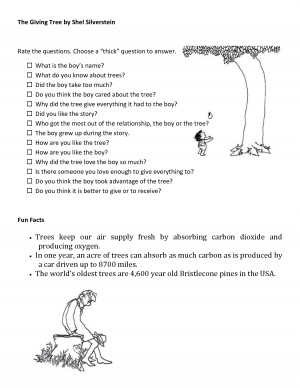 shel silverstein poems the giving tree