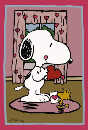 Snoopy VALENTINE'S DAY Flag