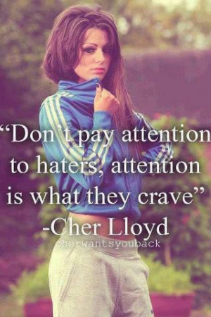 Another Cher Lloyd quote