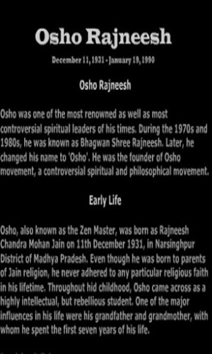 View bigger - Biography Osho Rajneesh for Android screenshot