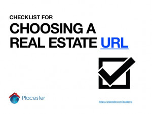 Checklist] Choosing a Real Estate Marketing Focused URL