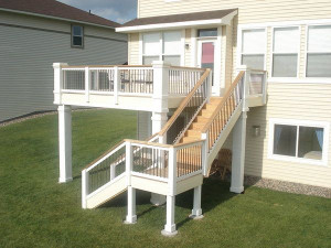 second floor deck stairs | How to Build a Deck Step by Step: Building ...