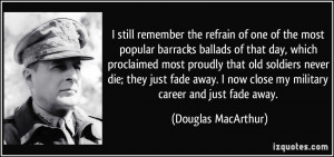 one of the most popular barracks ballads of that day, which proclaimed ...