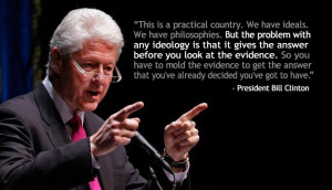 Bill Clinton on Ideology