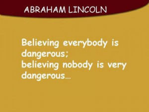 Believing Everybody Is Dangerous