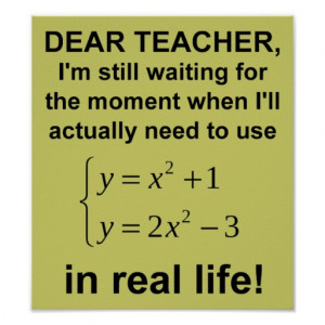 Funny Quotes Dear Math