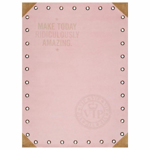 Surya Quote Pastel Pink Rectangle 4'x6' Area Rug
