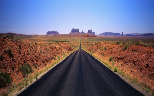 picture of empty highway road in macedonia