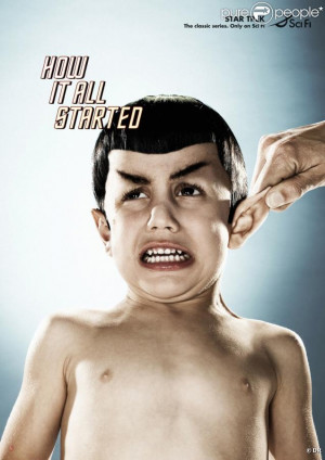 Affiche comique sur l'enfance de Spock, de Star Trek
