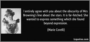 about the obscurity of Mrs Browning's line about the stars. It is far ...