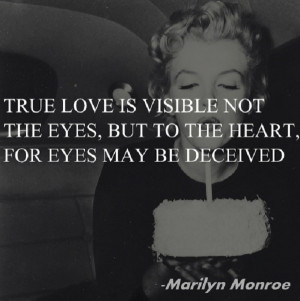 True Love Marilyn Monroe Quote