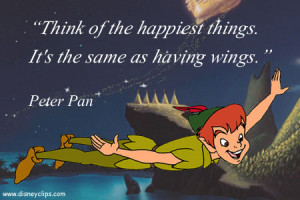 Think of the happiest things. It's the same as having wings.