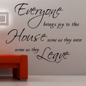 Bring Joy to This House -Wall Decal Vinyl Wall Lettering Wall Quotes ...