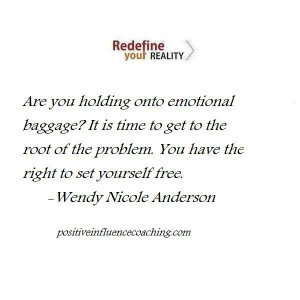 Release emotional baggage