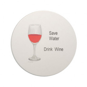 Glass of Wine Quotes Coaster
