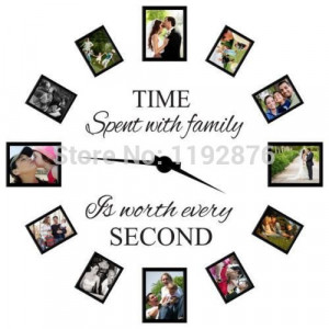 Time-spent-with-family-is-worth-every-second-Vinyl-wall-decals-quotes ...