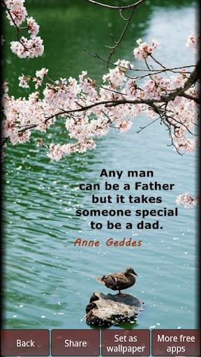 View bigger - Beautiful Quotes Father's Day for Android screenshot