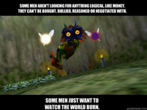 Majora's Mask and the Joker quote.
