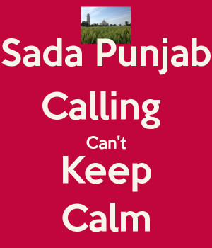 Sada Punjab Calling Can Keep Calm And Carry Image