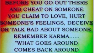 Karma Quotes Cheating