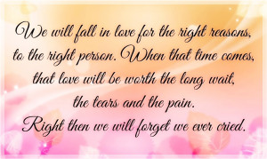 love will be worth the long wait we will fall in love for