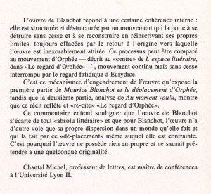 Maurice Blanchot et ses contemporains