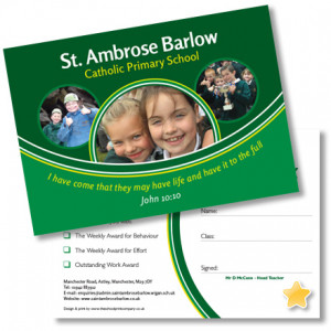 school-achievement-post-card-certificate-st-ambrose