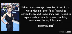 When I was a teenager, I was like, 'Something is wrong with me. I don ...