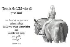 Bible Verse With Girl On Horse Drawing - Bible Verse With Girl On ...