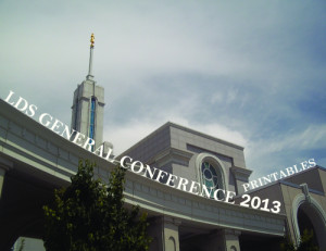 2013 LDS General Conference Printables