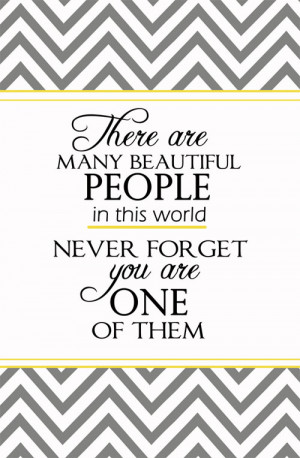 YELLOW CHEVRON “BEAUTIFUL” WALL HANGING {FREE PRINTABLE}