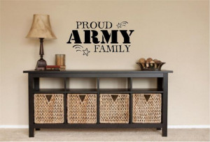 Proud Army Family Military Quote Vinyl Wall Art Design on Etsy, $19.00